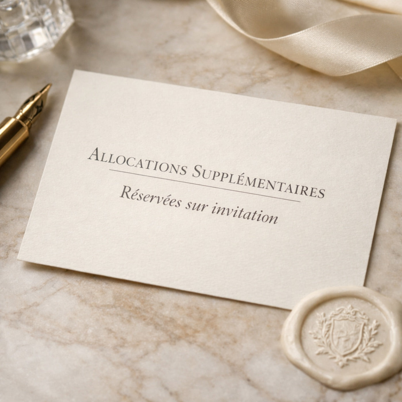 Allocations supplémentaires réservées sur invitation